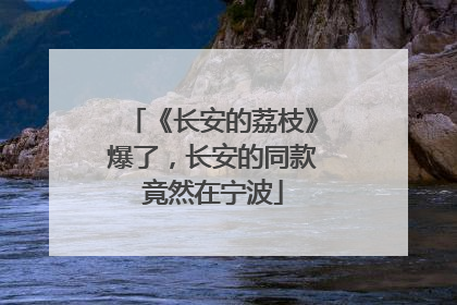 《长安的荔枝》爆了，长安的同款竟然在宁波