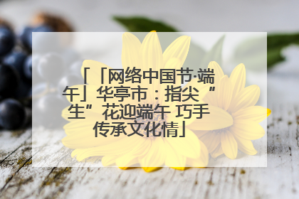 「网络中国节·端午」华亭市：指尖“生”花迎端午 巧手传承文化情