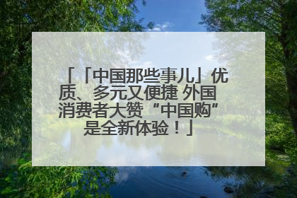 「中国那些事儿」优质、多元又便捷 外国消费者大赞“中国购”是全新体验！