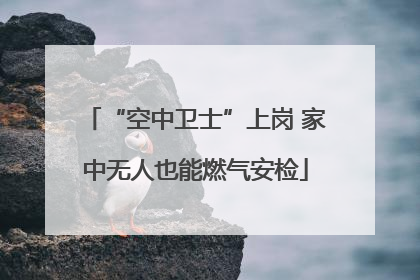 “空中卫士”上岗 家中无人也能燃气安检
