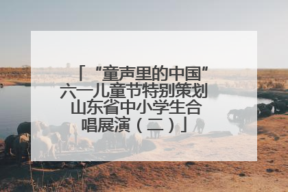 “童声里的中国”六一儿童节特别策划 山东省中小学生合唱展演（二）