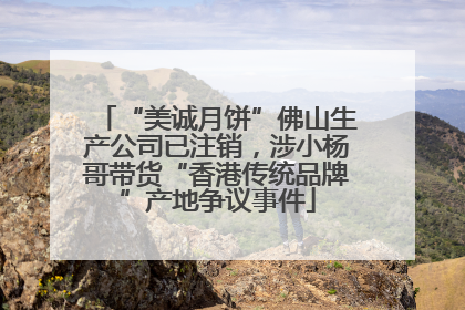 “美诚月饼”佛山生产公司已注销，涉小杨哥带货“香港传统品牌”产地争议事件