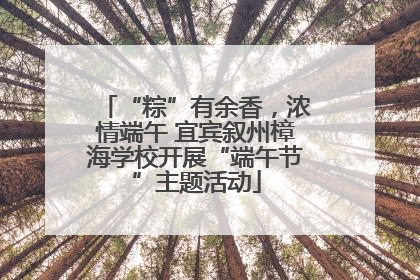 “粽”有余香，浓情端午 宜宾叙州樟海学校开展“端午节”主题活动