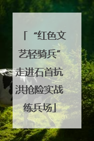 “红色文艺轻骑兵”走进石首抗洪抢险实战练兵场