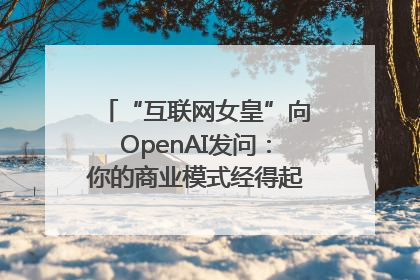 “互联网女皇”向OpenAI发问：你的商业模式经得起价格战考验么？