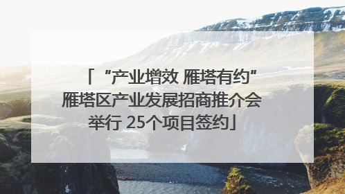 “产业增效 雁塔有约”雁塔区产业发展招商推介会举行 25个项目签约