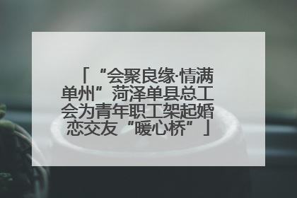 “会聚良缘·情满单州”菏泽单县总工会为青年职工架起婚恋交友“暖心桥”