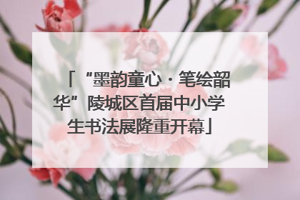 “墨韵童心・笔绘韶华”陵城区首届中小学生书法展隆重开幕