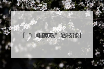“巾帼家政”赛技能