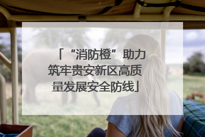 “消防橙”助力筑牢贵安新区高质量发展安全防线