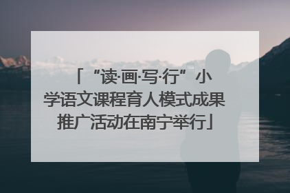“读·画·写·行”小学语文课程育人模式成果推广活动在南宁举行