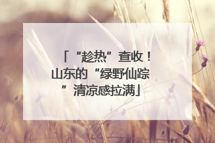 “趁热”查收！山东的“绿野仙踪”清凉感拉满