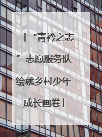 “青衿之志”志愿服务队绘就乡村少年成长画卷
