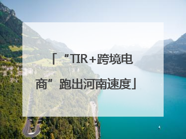 “TIR+跨境电商”跑出河南速度