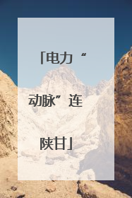 电力“动脉”连陕甘