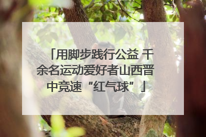 用脚步践行公益 千余名运动爱好者山西晋中竞速“红气球”
