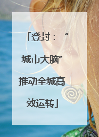登封：“城市大脑”推动全城高效运转