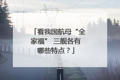 看我国航母“全家福” 三舰各有哪些特点？