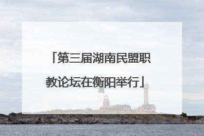 第三届湖南民盟职教论坛在衡阳举行