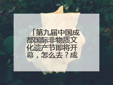第九届中国成都国际非物质文化遗产节即将开幕，怎么去？成都交警提醒