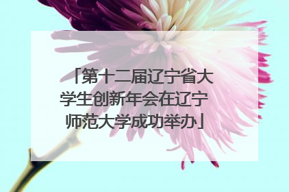 第十二届辽宁省大学生创新年会在辽宁师范大学成功举办
