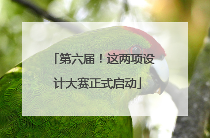 第六届！这两项设计大赛正式启动