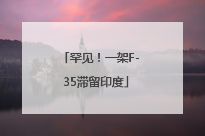 罕见！一架F-35滞留印度