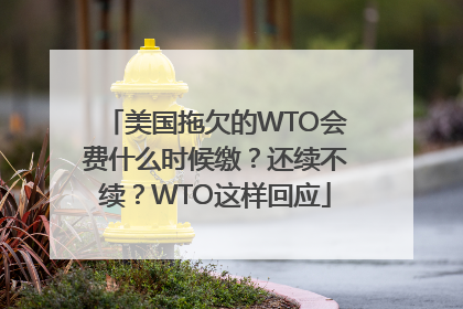 美国拖欠的WTO会费什么时候缴？还续不续？WTO这样回应