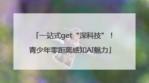 一站式get“深科技”！青少年零距离感知AI魅力