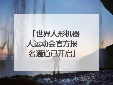 世界人形机器人运动会官方报名通道已开启