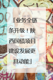 业务全链条升级！陕西国债项目建设发展更具动能