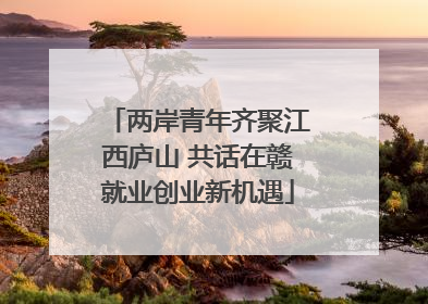 两岸青年齐聚江西庐山 共话在赣就业创业新机遇