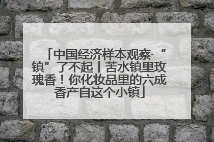 中国经济样本观察·“镇”了不起丨苦水镇里玫瑰香！你化妆品里的六成香产自这个小镇