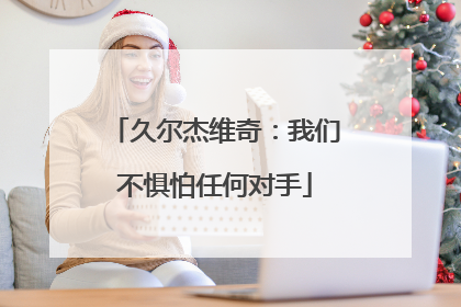 久尔杰维奇：我们不惧怕任何对手