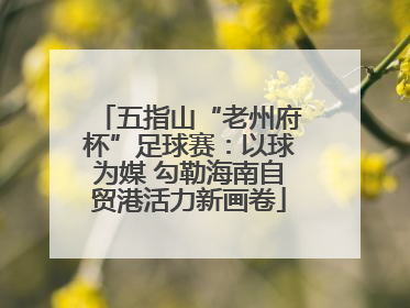 五指山“老州府杯”足球赛：以球为媒 勾勒海南自贸港活力新画卷