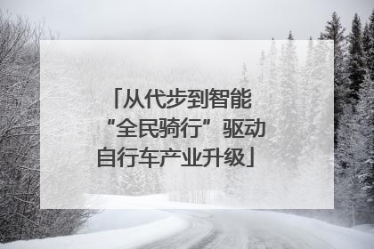 从代步到智能 “全民骑行”驱动自行车产业升级