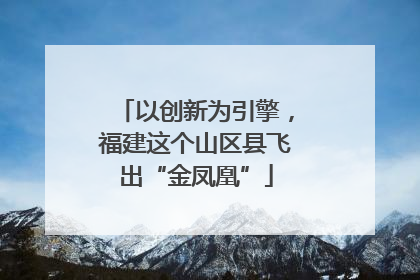 以创新为引擎，福建这个山区县飞出“金凤凰”