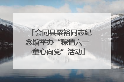 会同县粟裕同志纪念馆举办“粽情六一·童心向党”活动