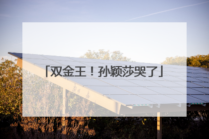 双金王！孙颖莎哭了
