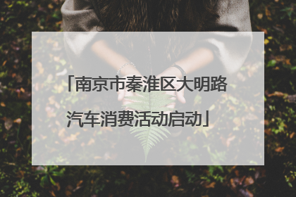 南京市秦淮区大明路汽车消费活动启动