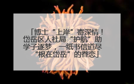 博士“上岸”寄深情！岱岳区人社局“护航”助学子逐梦，一纸书信道尽“根在岱岳”的眷恋