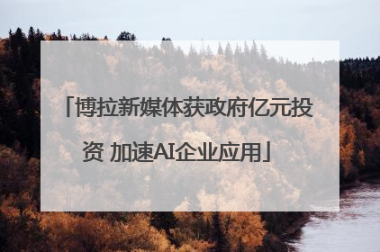 博拉新媒体获政府亿元投资 加速AI企业应用