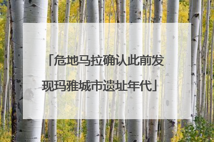 危地马拉确认此前发现玛雅城市遗址年代