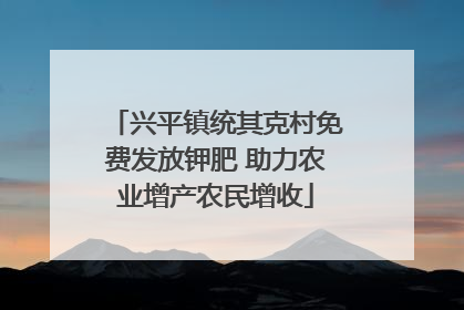 兴平镇统其克村免费发放钾肥 助力农业增产农民增收