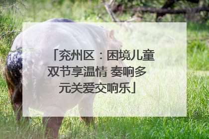 兖州区：困境儿童双节享温情 奏响多元关爱交响乐
