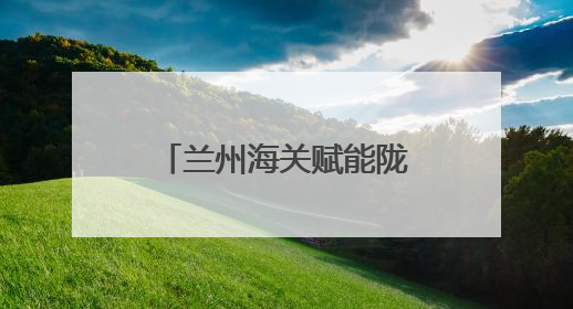 兰州海关赋能陇原“甘味”香飘“一带一路”