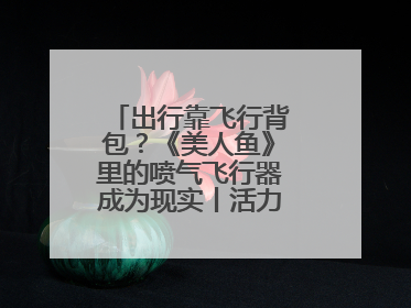 出行靠飞行背包？《美人鱼》里的喷气飞行器成为现实丨活力中国调研行