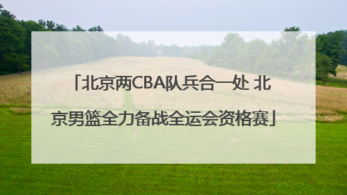 北京两CBA队兵合一处 北京男篮全力备战全运会资格赛