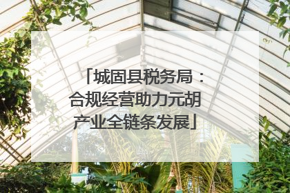 城固县税务局：合规经营助力元胡产业全链条发展