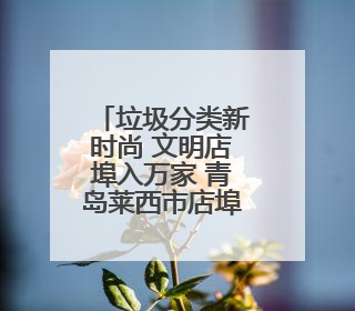 垃圾分类新时尚 文明店埠入万家 青岛莱西市店埠镇开展垃圾分类宣传活动